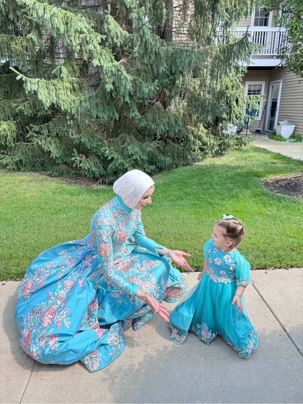 Custom made couture gown